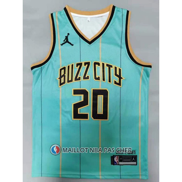 Maillot Charlotte Hornets Gordon Hayward Ville 2020-21 Vert